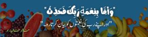 “وَأَمَّا بِنِعْمَةِ رَبِّكَ فَحَدِّثْ”